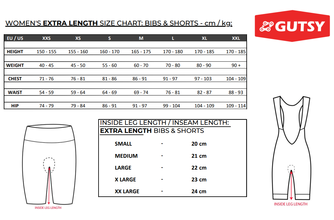 BLUE WOMEN'S SHORT (EXTRA LENGTH)