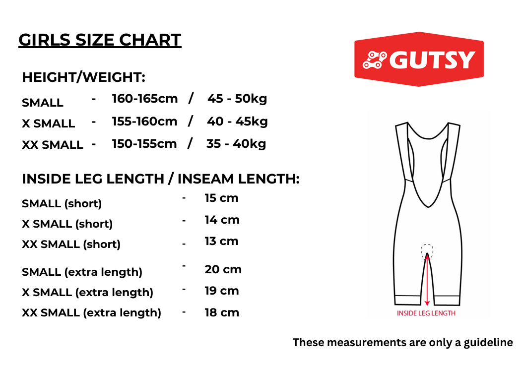 GIRLS BIB SHORTS